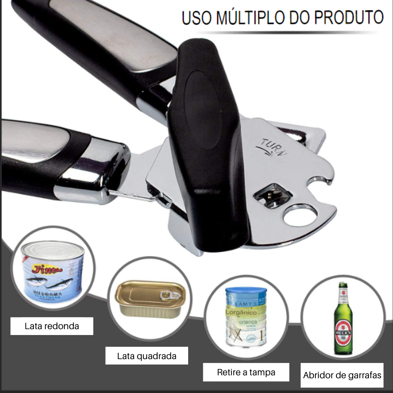 Abridor Profissional de Latas e Garrafas - Utilar