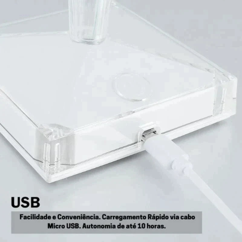 Luminária de Mesa de Led Sem Fio 3 em 1 Touch